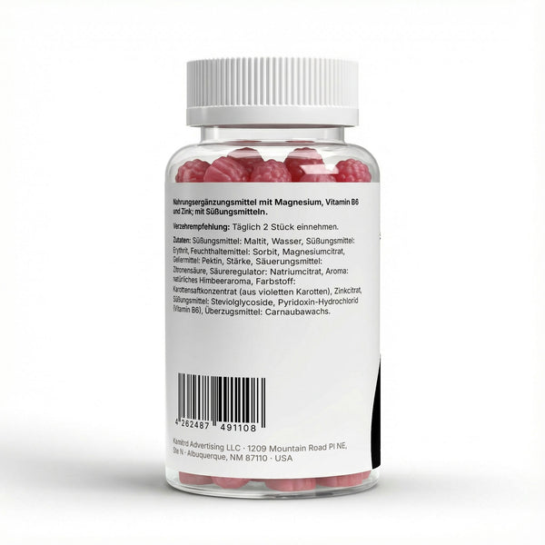 Magnesium + Zink + B6 Gummies - 60 Stk.
